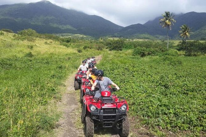 ATV Tour of St Kitts - Riding through sugar fields and rough country