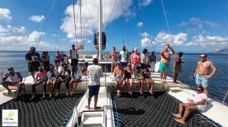 Basseterre: St Kitts 4-hour Catamaran Snorkel Cruise & Lunch - A 75-minute snorkeling stop with useful choices
