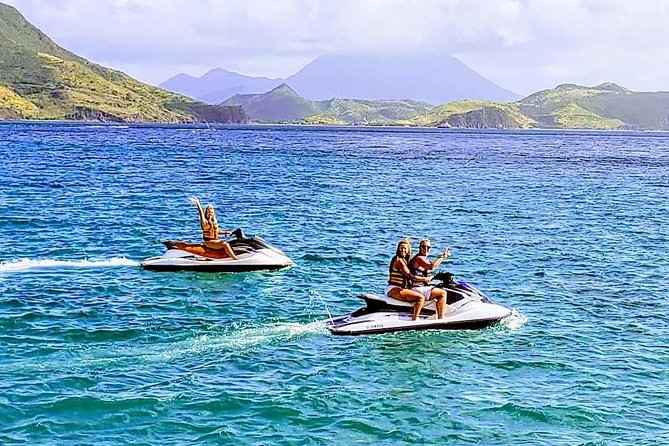 Jet Ski/Waverunner Rental - Riding across Cockleshell Bay and Banana Bay