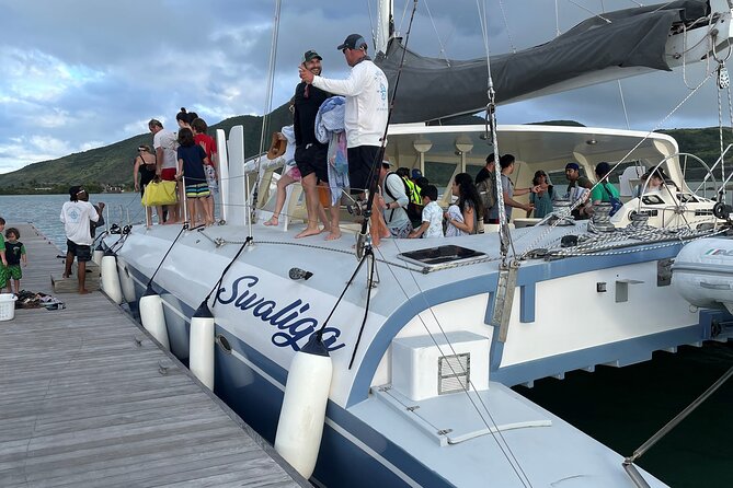 Leisure Full Day Catamaran (Blue, Aqua or LIC) - The sail along St. Kitts’ Caribbean coast