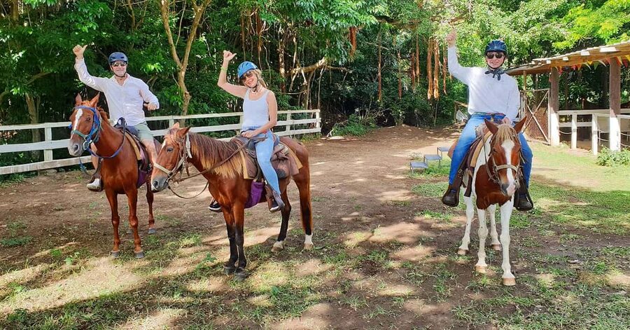 Scenic Horseback Trail - The ride back and refreshment at the base