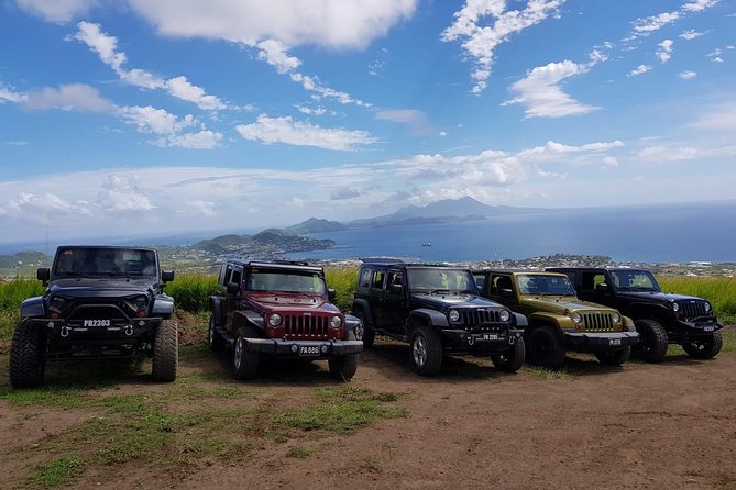 Self Drive 4x4 Off Road Jeep Wrangler & Beach Chill - The mountain route and Basseterre Valley views