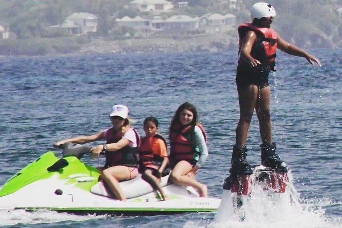 St Kitts Flyboarding Experience - Learning the dolphin move