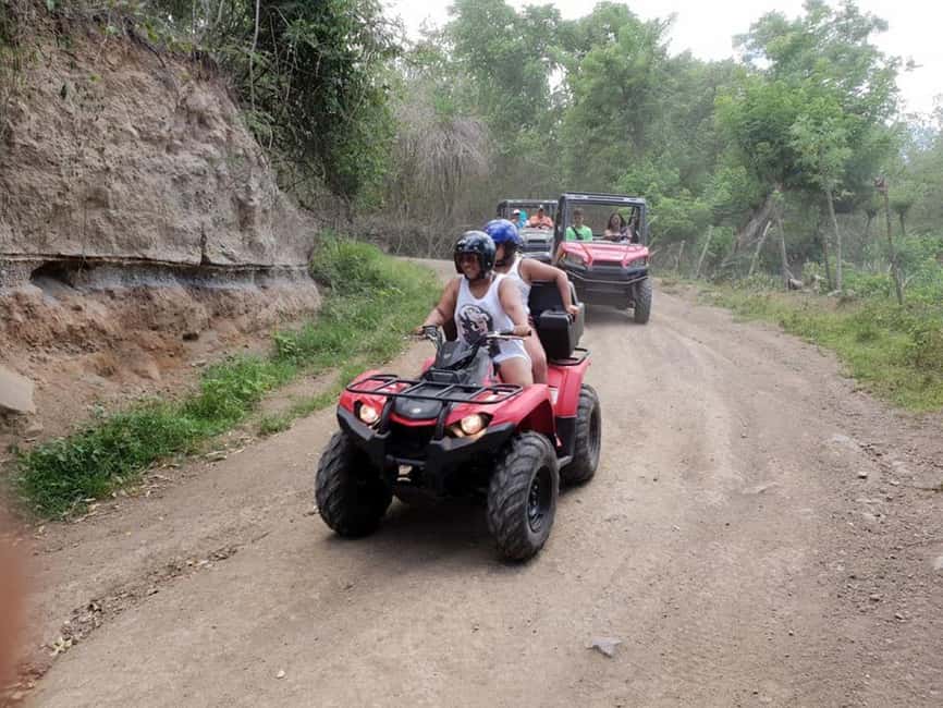 St. Kitts: Jungle Bikes Private ATV tour - Pickup and the start of the ride