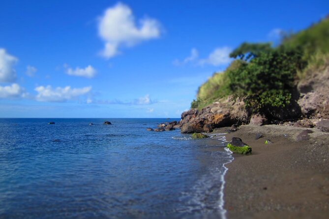 St.Kitts Sea Glass & Volcanic Black Sand Beach Day - Why the black sand and sea glass make this beach day different