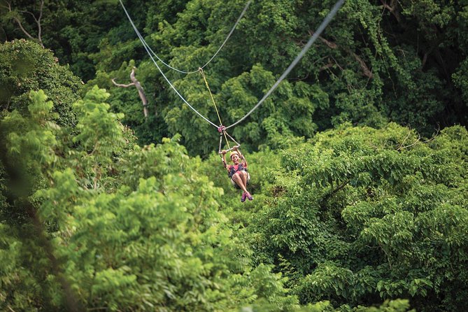 St. Kitts Zipline Experience - Line 1 is your practice run